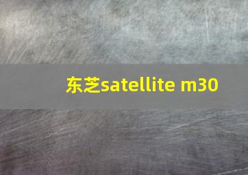 东芝satellite m30